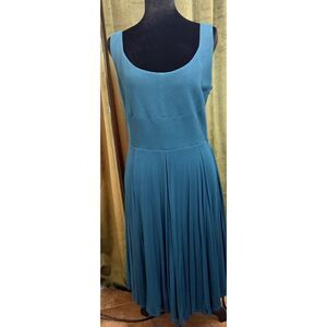 Teal Maeve Estoria Textured Swing Dress